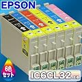 ��C�≮�I���W�i�� �C���^�[�l�b�g���W�I�\�t�g�@&�@ �݊��C���N EPSON �G�v�\�� IC6CL32 (6�F�Z�b�g)�@ �y�����ۏؕt�z