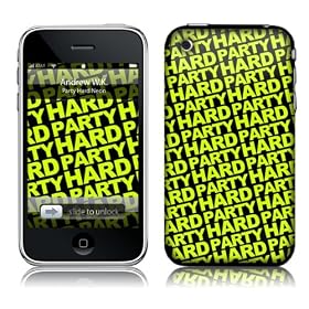 Music Skins iPhone 3G/3GS�p�t�B����  Andrew WK - Party Hard Neon  iPhone 3G/3GS   MSRKIP3G0280