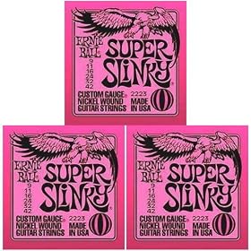 Ernieball Super Slinky(2223)�~3�Z�b�g �A�[�j�[�{�[�� �G���L�M�^�[��