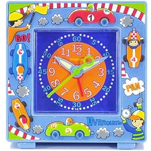  【 ベビーウォッチ / babywatch 】◆ ZIP アラームクロック / カーレース vroom [正規輸入品］ ( 子供用 目覚し時計 置き時計 フランス 学習時計 Baby Watch Paris ）