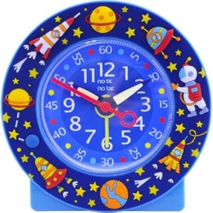  【 ベビーウォッチ / babywatch 】◆ ZIP アラームクロック / 宇宙　コスモス　cosmos [正規輸入品］ ( 子供用 目覚し時計 置き時計 フランス 学習時計 Baby Watch Paris ）
