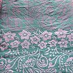 Green Chiffon Saree With blouse piece