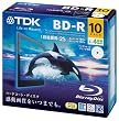 TDK �^��p�u���[���C�f�B�X�N BD-R 25GB 1-4�{�� �z���C�g���C�h�v�����^�u�� 10�� 5mm�X�����P�[�X BRV25PWB10A