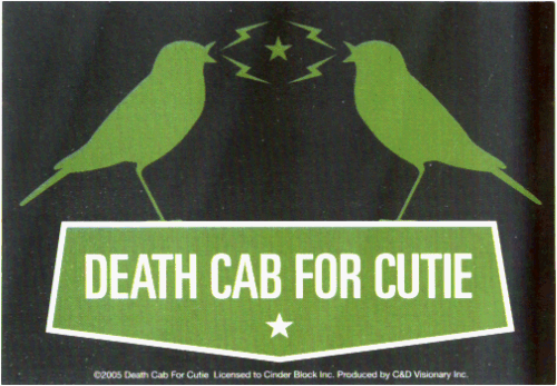  Death Cab for Cutie - Birds Logo - Sticker / Decal