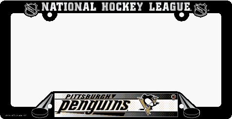  NHL Pittsburgh Penguins License Plate Frame
