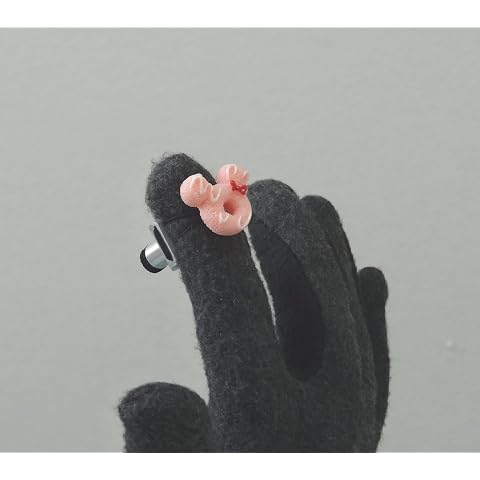 手袋用フィンガーチップ　タッチペン2(Fingertip Touch Pen 2)　ピンクドーナツ