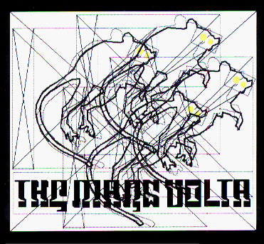  The Mars Volta - 4 Rats Square Logo - Sticker / Decal