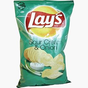 ���C�Y�F�|�e�g�`�b�v�X�i�T���[�N���[�����I�j�I���j�@ Lay's Potato Chips - Sour Cream & Onion