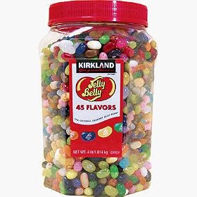 �J�[�N�����h�F�W�F���[�x���[�S�T�t���[�o�[�@ Kirkland Jelly Belly 45 Flavors in Jar