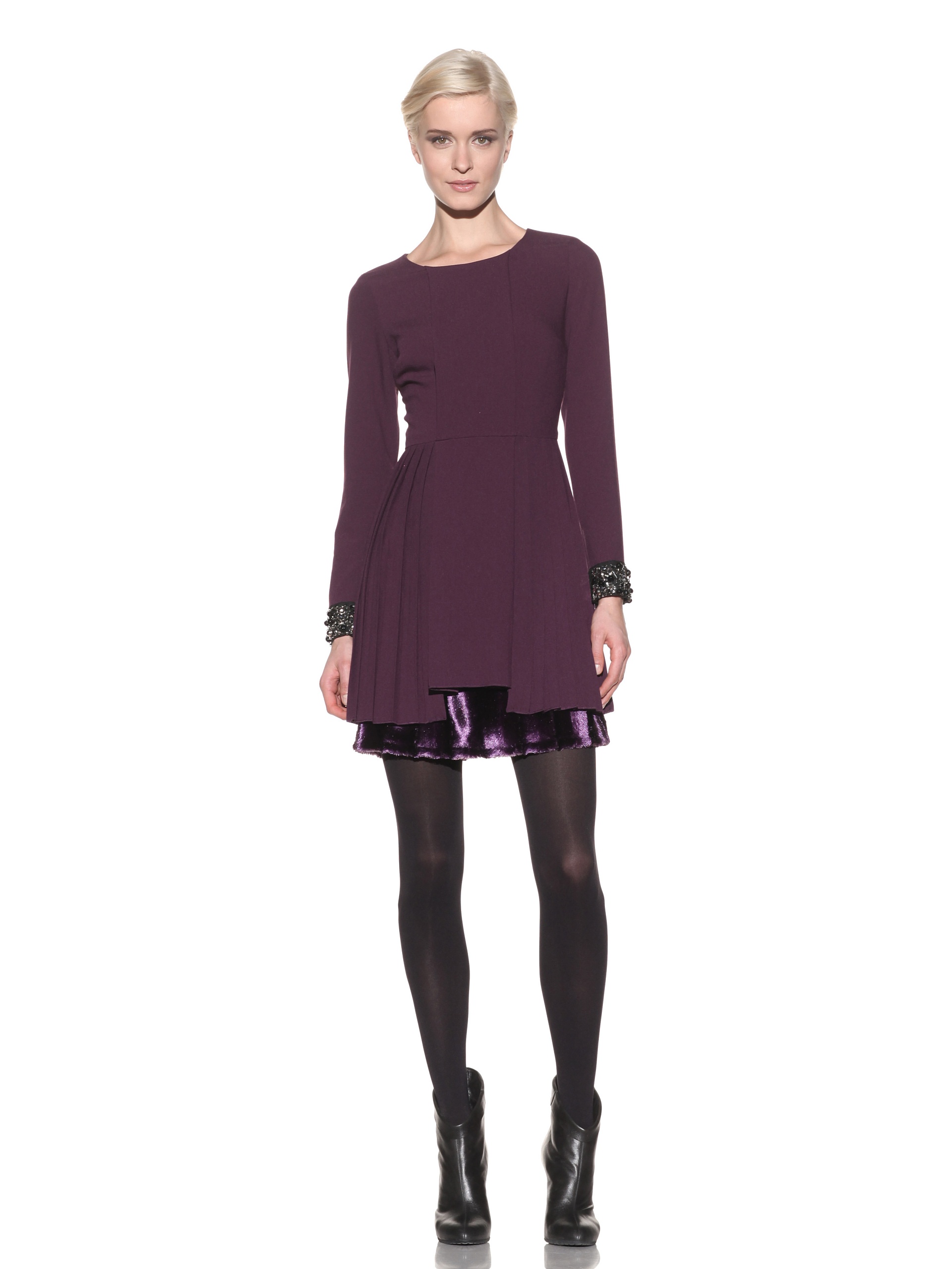 purple sweater dress amazon
