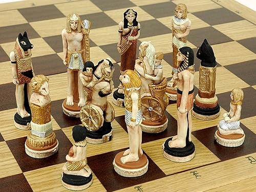 ≪大理石チェスセット≫Battle of the Pharaohs(ファラオの戦い)