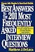 Best Answers to the 201 Most Frequently Asked Interview Questions