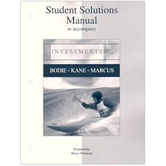 Student Solutions Manual to accompany Investments