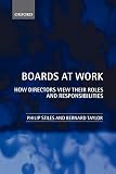 Boards at Work: How Directors View their Roles and Responsibilities
