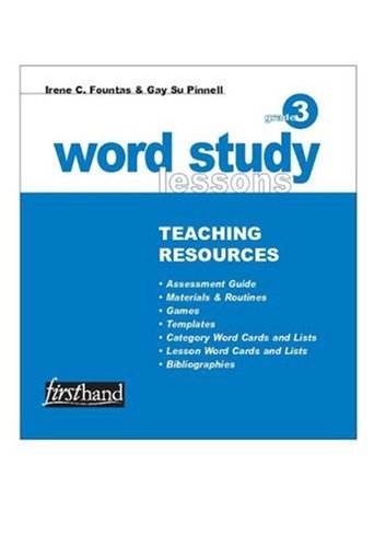 Word Study Lessons: Phonics, Spelling, and Vocabulary