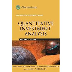 Quantitative Investment Analysis (CFA Institute Investment Series)