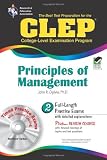 CLEP Principles of Management w/ CD-ROM (REA) -  The  Best Test Prep for (REA Test Preps)