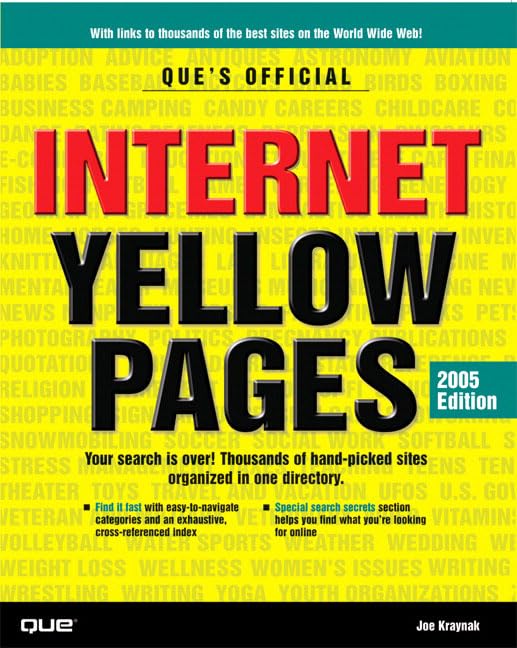 Que's Official Internet Yellow Pages