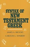 Syntax of New Testament Greek