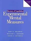 Directory of Unpublished Experimental Mental Measures
