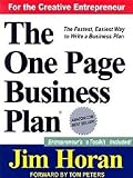 The One Page Business Plan for the Creative Entrepreneur