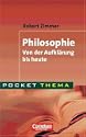 Vom 18. Jahrhundert bis zur Gegenwart spannt dieses B�ndchen seine Darstellung. Der Autor stellt Schl�sselbegriffe, dazugeh�rige philosophische Debatten mit Pro und Kontra sowie herausragende Denker in Kurzportr�ts vor. Die chronologische Darstellung erm�glicht den �berblick �ber die Philosophie der letzten 200 Jahre. Einleitend werden grundlegende Fachbegriffe verst�ndlich erl�utert. Pocket Thema bietet auf knappen Raum Informationen, Fakten, Hintergr�nde. Wichtiges Alltagswissen, historische, popul�rwissenschaftliche, politisch-kulturelle Themen sind pr�zise und �bersichtlich dargestellt. Journalisten, Fachleute und engagierte Experten schreiben klar und verst�ndlich �ber ihre Bereiche.