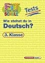 Das Heft ��Wie stehst du in Deutsch? 3. Klasse beinhaltet 15 Tests zum Deutschunterricht des 3. Schuljahres. So trainiert man das Schreiben von Klassenarbeiten, beseitigt individuelle Schreibschw�chen und frischt l�nger zur�ckliegendes Deutschwissen wieder auf. 