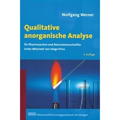 Qualitative anorganische Analyse. für Pharmazeuten und Naturwissenschaftler (Broschiert)
