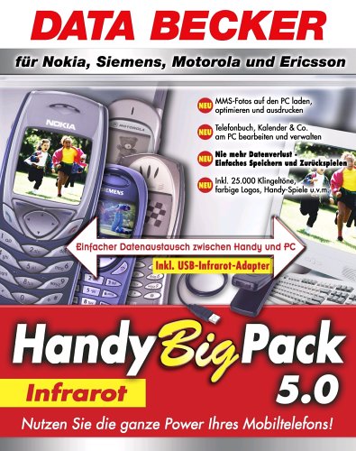 Heimkinosysteme: Handy Big Pack 5.0 Infrarot, CD-ROM Nutzen Sie die ganze Power Ihres Mobiltelefons!. F�r Nokia, Siemens, Motorola und Ericsson