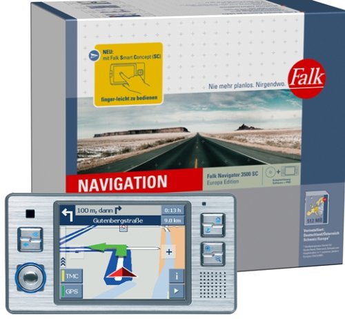 Festnetztelefone: FALK Navigator 3500 SC Europa Navigationssystem