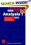Analysis 1. Differential- und Integralrechnung einer Veränderlichen
