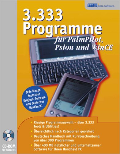 Zubeh&ouml;r: 3333 Programme f�r PalmPilot, Psion und WinCE, 1 CD-ROM