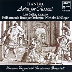 Handel Arias for Cuzzoni / Saffer · PBO · McGegan