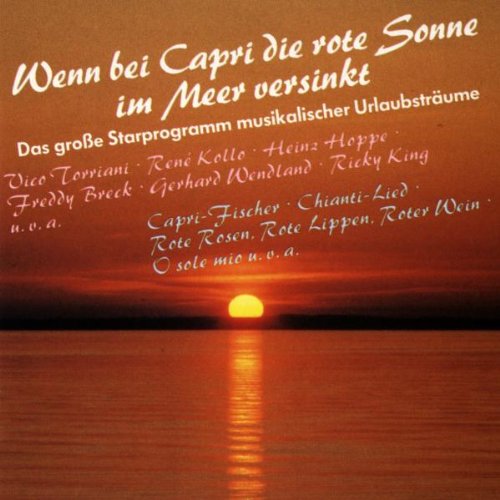 Wenn Bei Capri Die Sonne Im Meer Versinkt