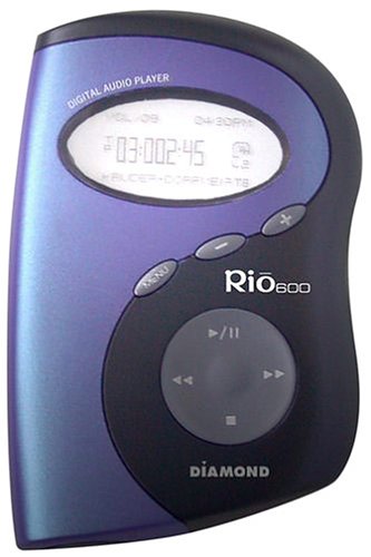 Festplatten: SONICblue Rio 600 32MB tragbarer MP3-Player blau/schwarz