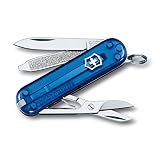 Swiss Army Classic SD Pocket Knife (Translucent Sapphire)