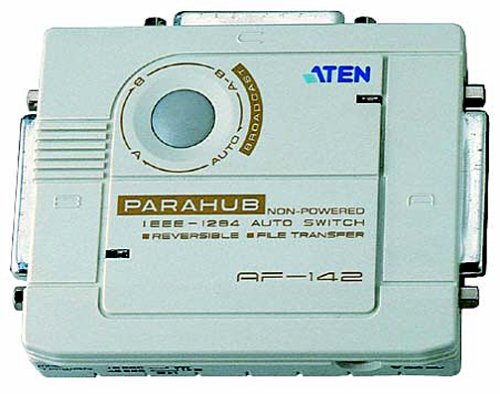 Elektronik und Foto: Aten Auto Switch 2 Port Compact Bitronics Parallel Druckerumschalter 2PC->1Printer/1PC->2Printer Auto bidirectional