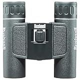 Bushnell Powerview 12x25 Compact Folding Roof Prism Binocular (Black)