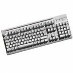 MP3 Player: Mitsumi KFK-EA5SA Tastatur PS/2 105 Tasten MS W98 D Weiss