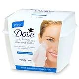 Dove Face Care Essential Nutrients Cleansing Cloths Vanity Case, Regular - 30 Cloths