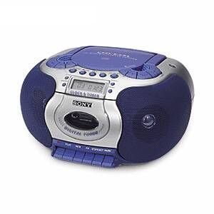 Festplatten: Sony CFD-E55L tragbarer CD-Radiorekorder blau