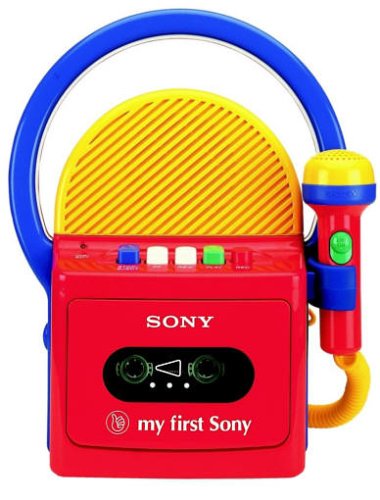 MP3 Player: my first Sony TCM-4300 tragbarer Radiorekorder kunterbunt