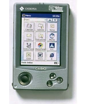 Camcorder: Casio Cassiopeia E115G Pocket PC