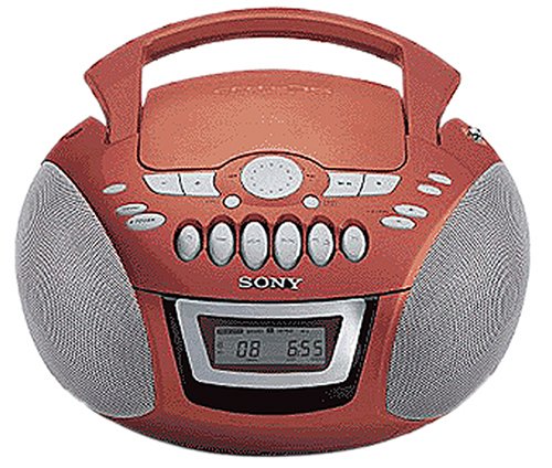 Festplatten: Sony CFD-E75L tragbarer CD-Radiorekorder orange