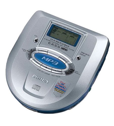 Elektronik und Foto: Aiwa XP-MP3 tragbarer MP3-CD-Player silber