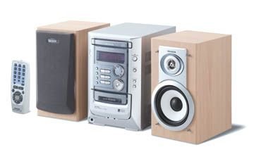 Elektronik und Foto: Aiwa XR-M192R Kompaktanlage silber/Buche