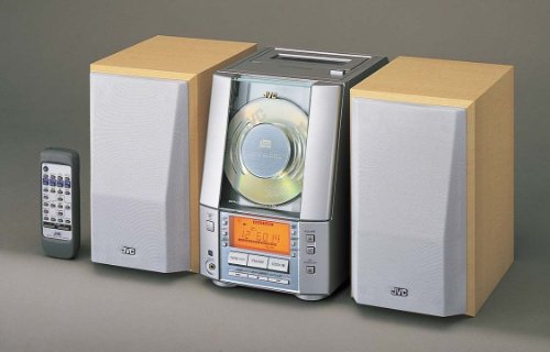 Telekommunikation: JVC UX-V-100 Kompaktanlage silber