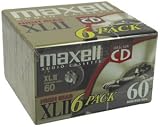 MAXELL XLII60-5+1 Blank Audio Cassette Tape (6 Pack)
