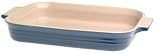 Le Creuset Stoneware 10-1/2 by 7-Inch Rectangular Dish, Blue