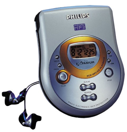 Projektoren: Philips eXpanium EXP 401 tragbarer MP3-CD-Player silber